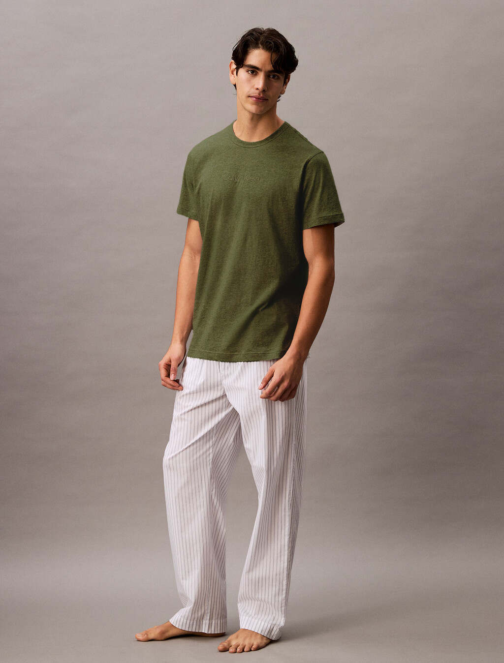 純棉圓領睡裝 T 恤, Gray Labyrinth, hi-res