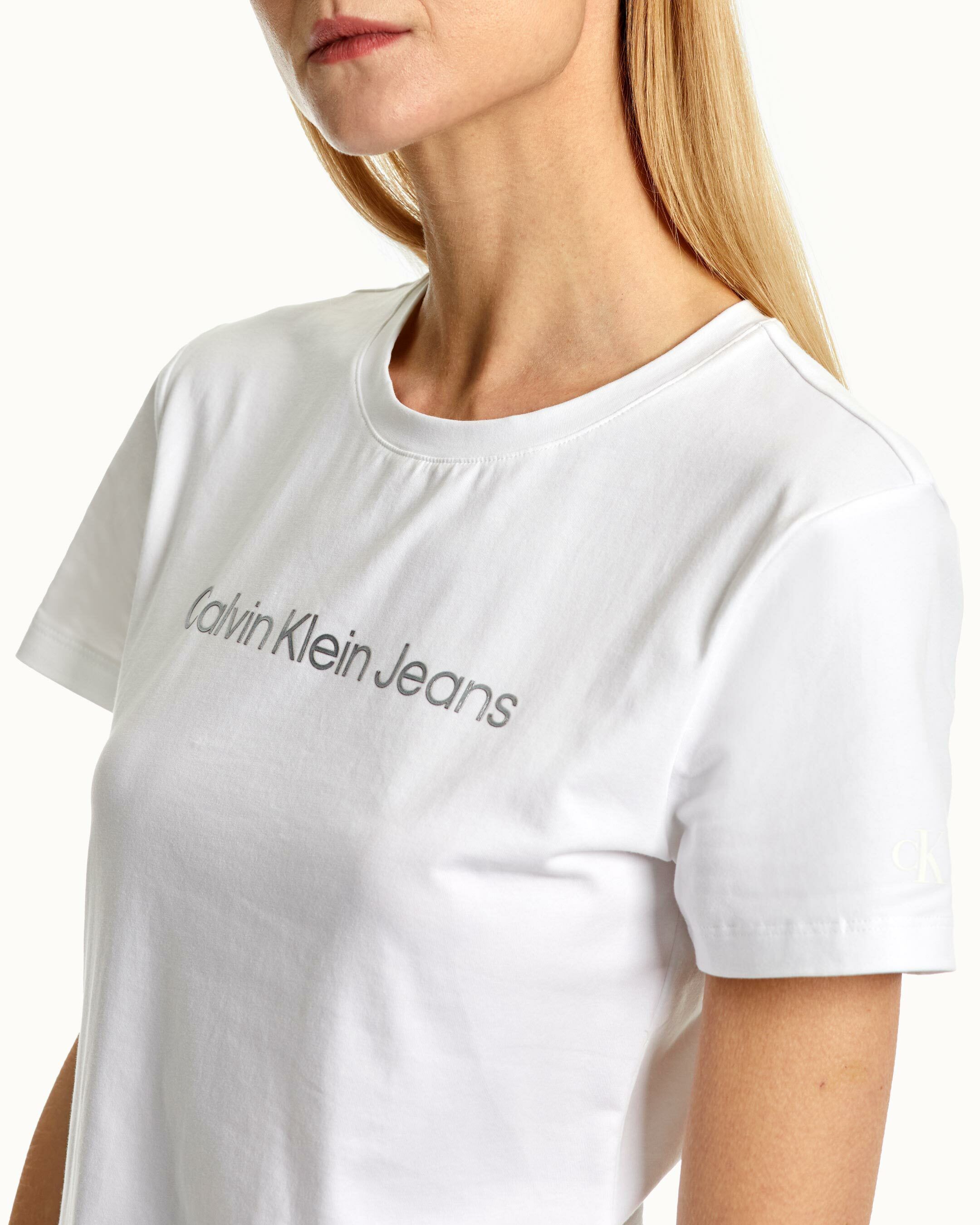 Shrunken Institutional Logo Tee white Calvin Klein Taiwan
