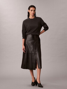 羊絨寬鬆毛衣, B65 Charcoal Grey Heather, hi-res