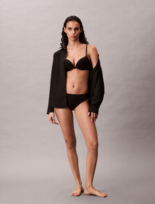 Push Up Plunge Bra - Perfectly Fit Lace, Black, hi-res