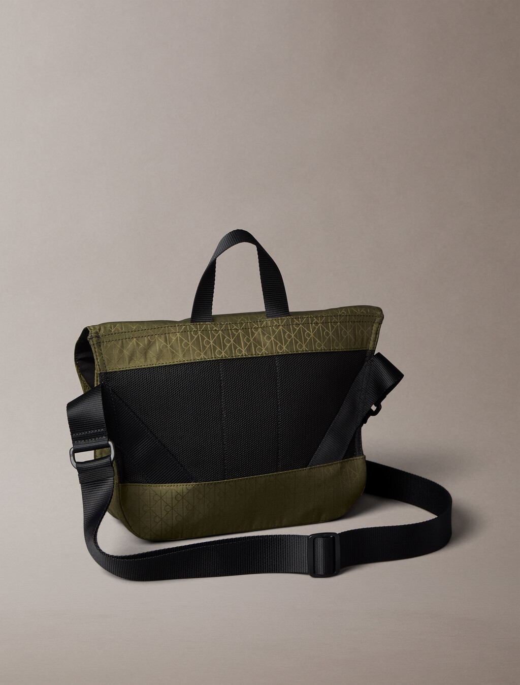 Utility Emblem Messenger Bag, Olive Night, hi-res