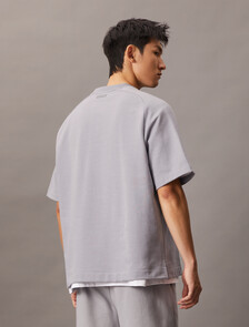 Premium Terry Crewneck Tee, Lilac Gray, hi-res