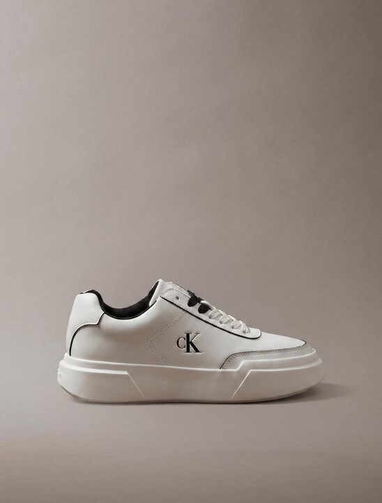 Leather Durable Traction Chunky Trainers