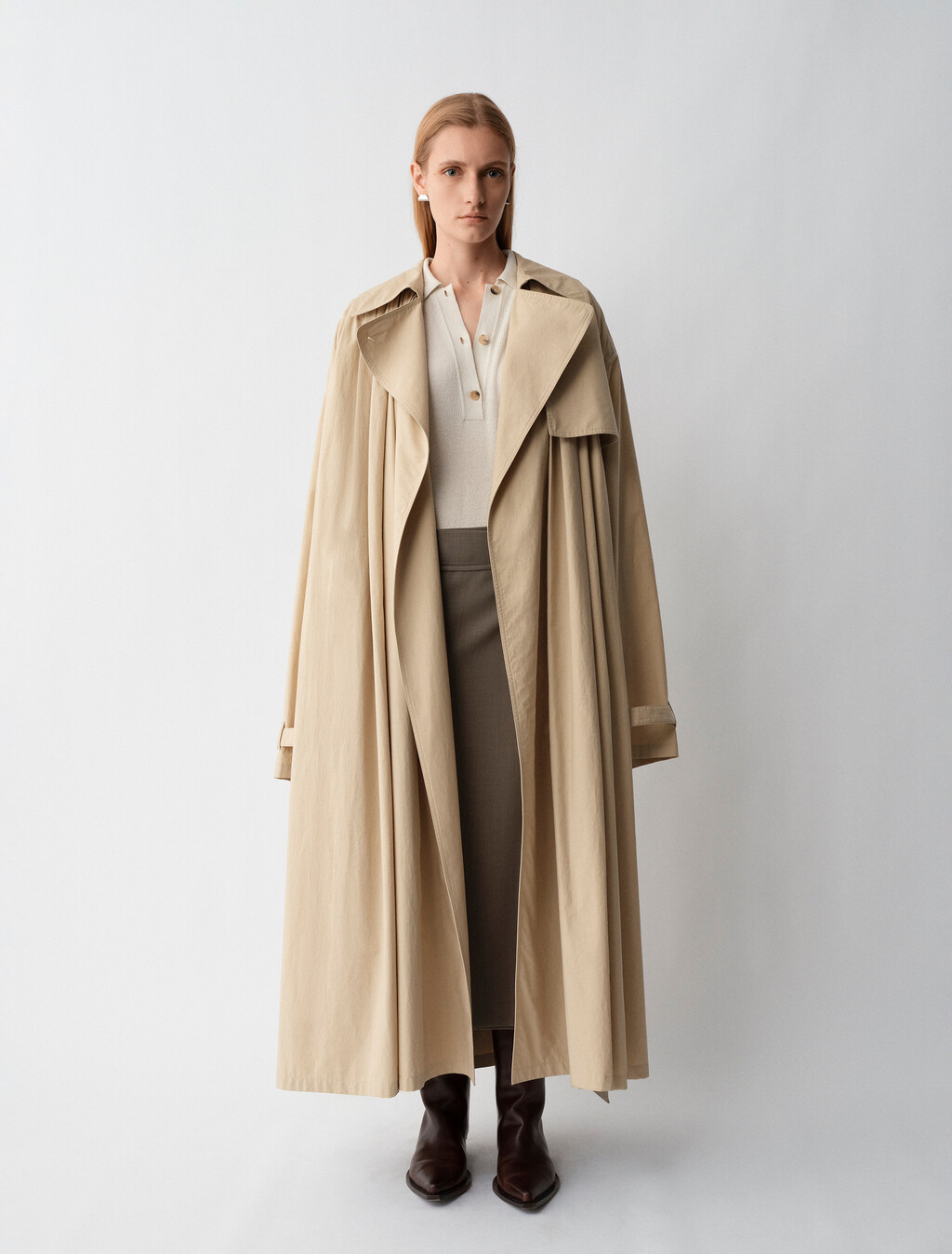 Mireille Trench Coat, Eucalyptus, hi-res