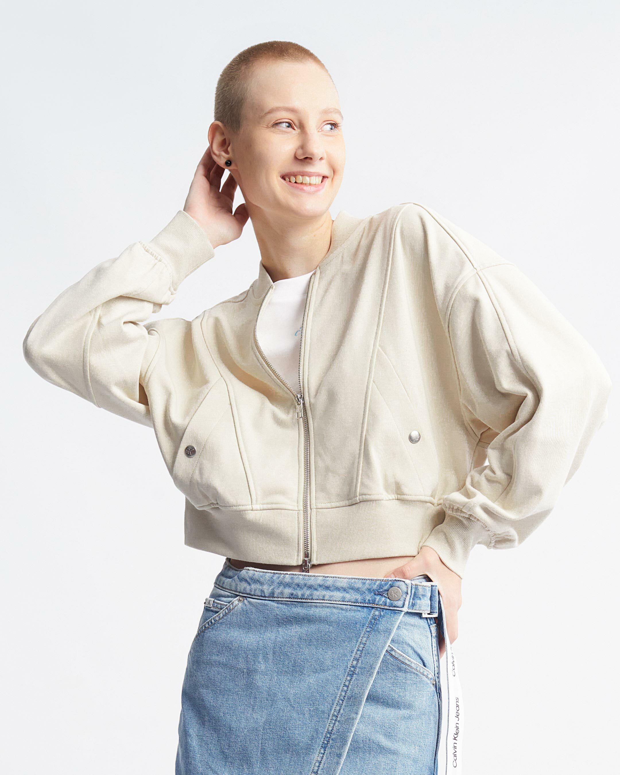37.5 Two Way Zip Jacket Eggshell Calvin Klein Taiwan