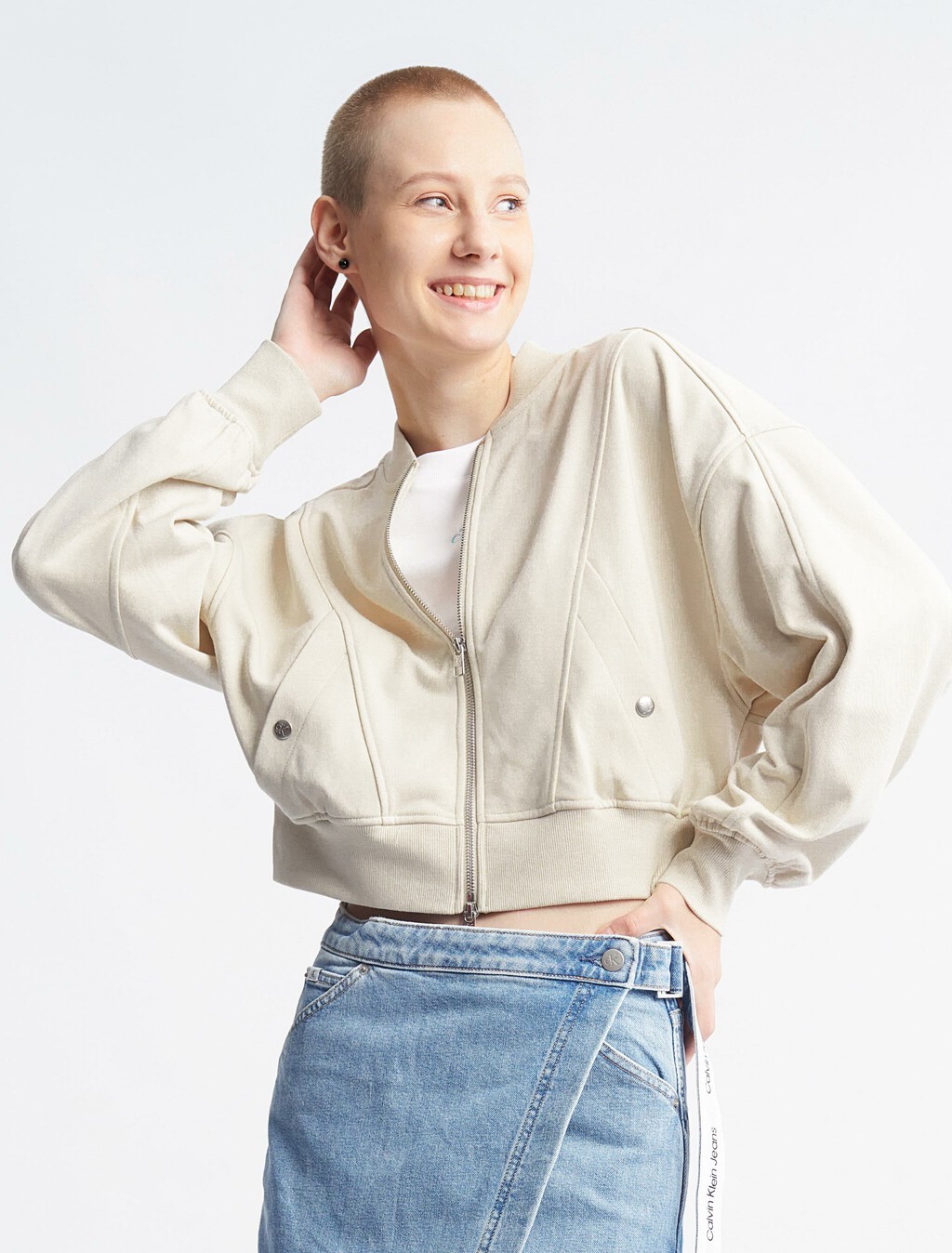 37.5 Two-Way Zip Jacket, Eggshell, hi-res