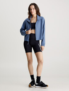 Cropped Zip Up Jacket, CERAMIC BLUE, hi-res