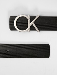 Monogram Reversible Belt 35MM, BLK TEXTURE/BLK, hi-res