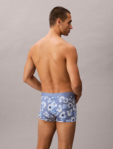 Low Rise Trunks - CK Black, BUTTERCUP FLORAL BLUE TULIP, hi-res