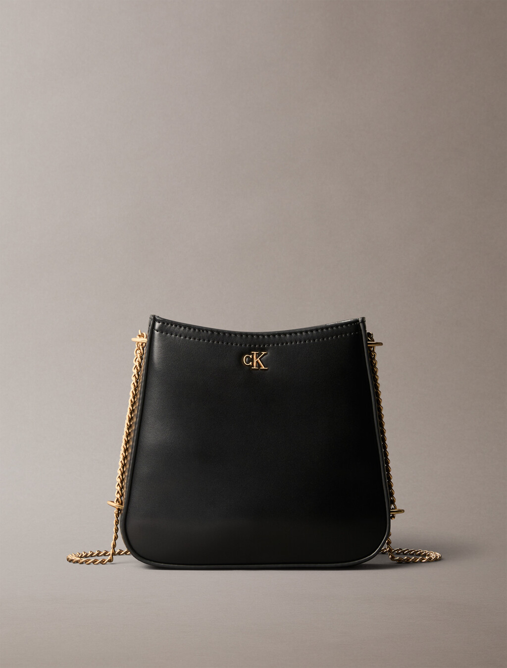 Monogram Chain Saddle Bag, BLACK / ANTIQUE LIGHT GOLD, hi-res