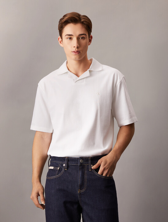 對比色開領 Polo 衫