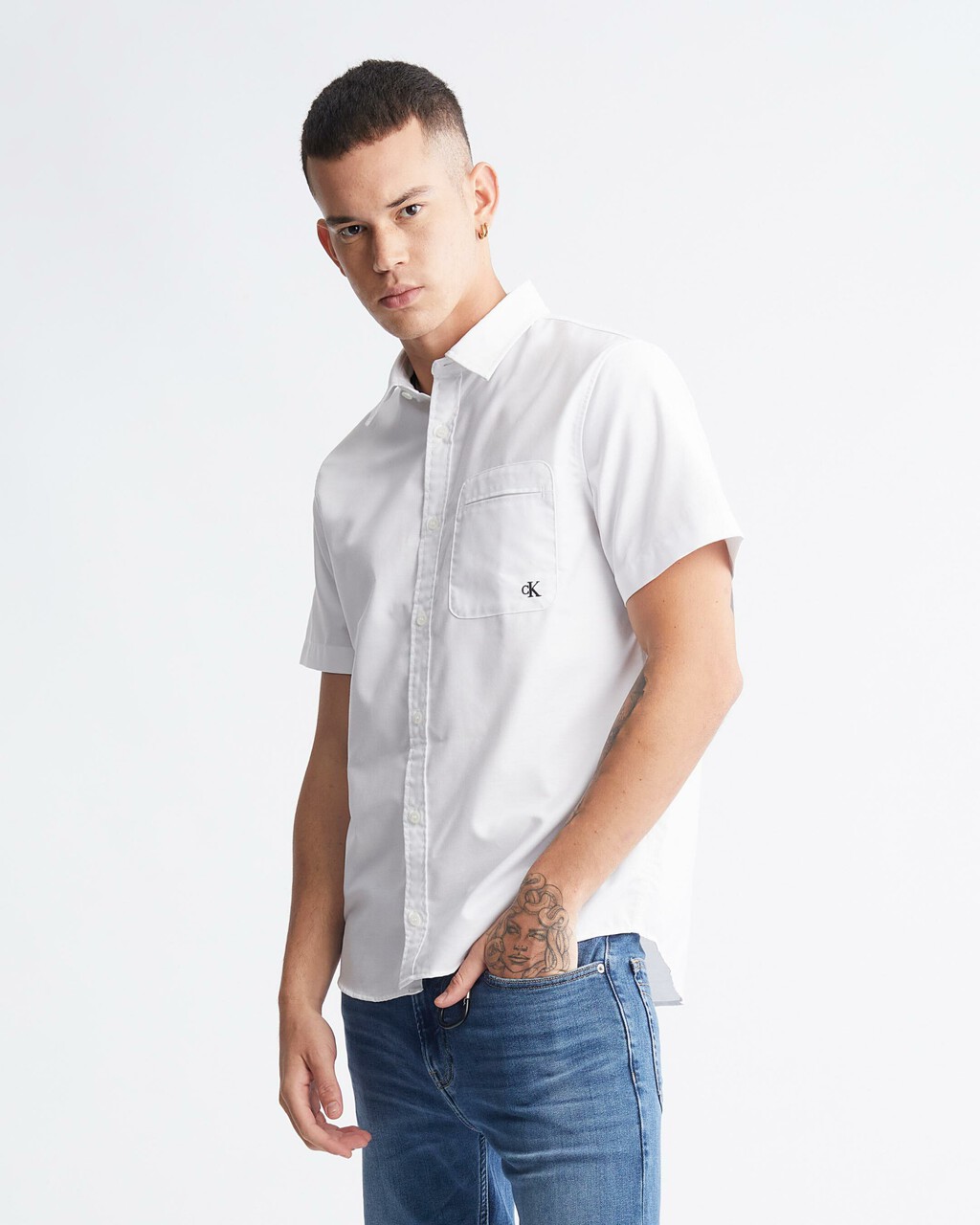 Calvin klein button up shirts & tops clearance