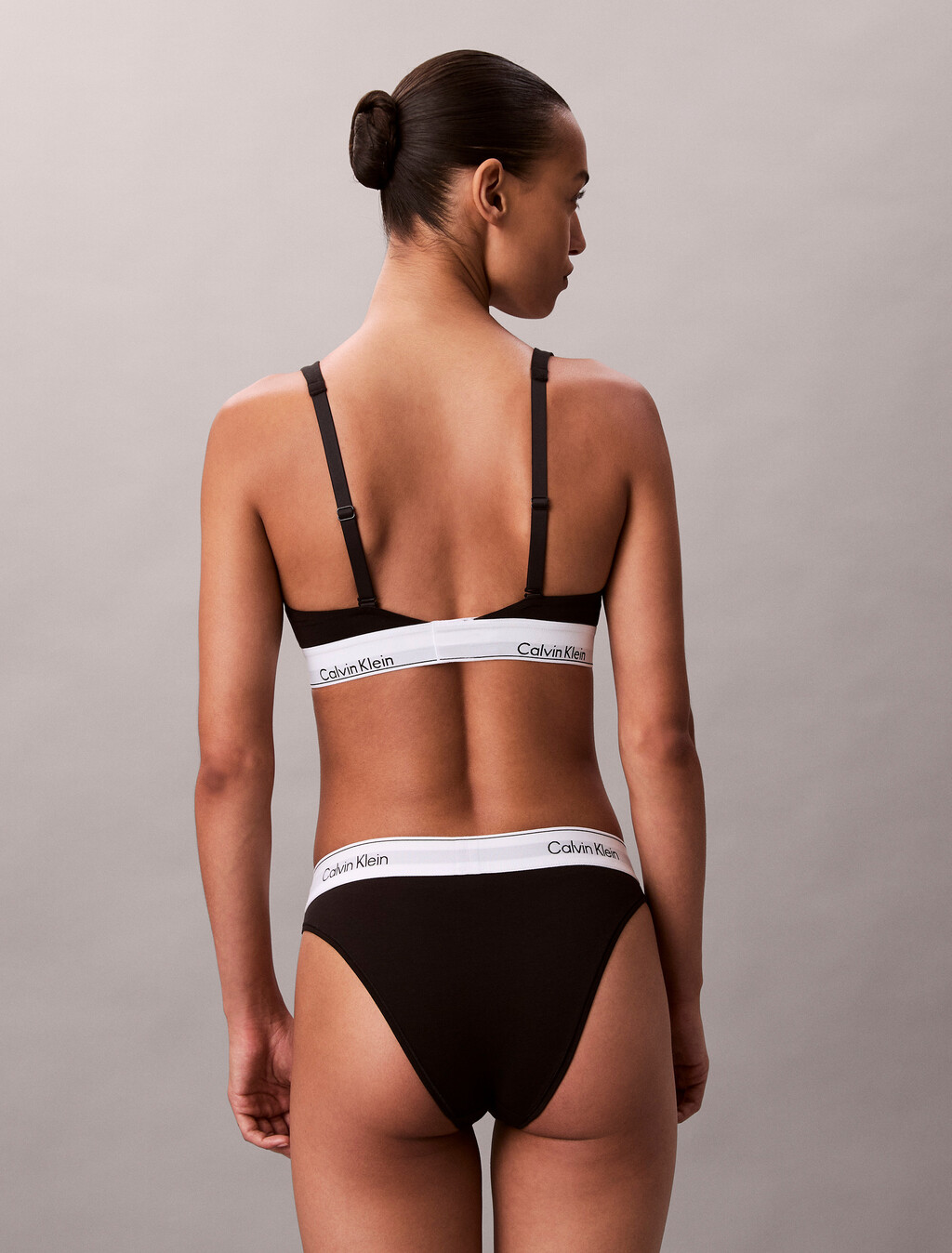 無襯裡三角胸罩 - Icon Cotton Modal, Black, hi-res