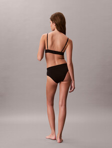 Heritage 經典棉質比基尼內褲, Black, hi-res