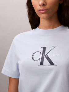 Monogram T-shirt, Breezy Blue, hi-res