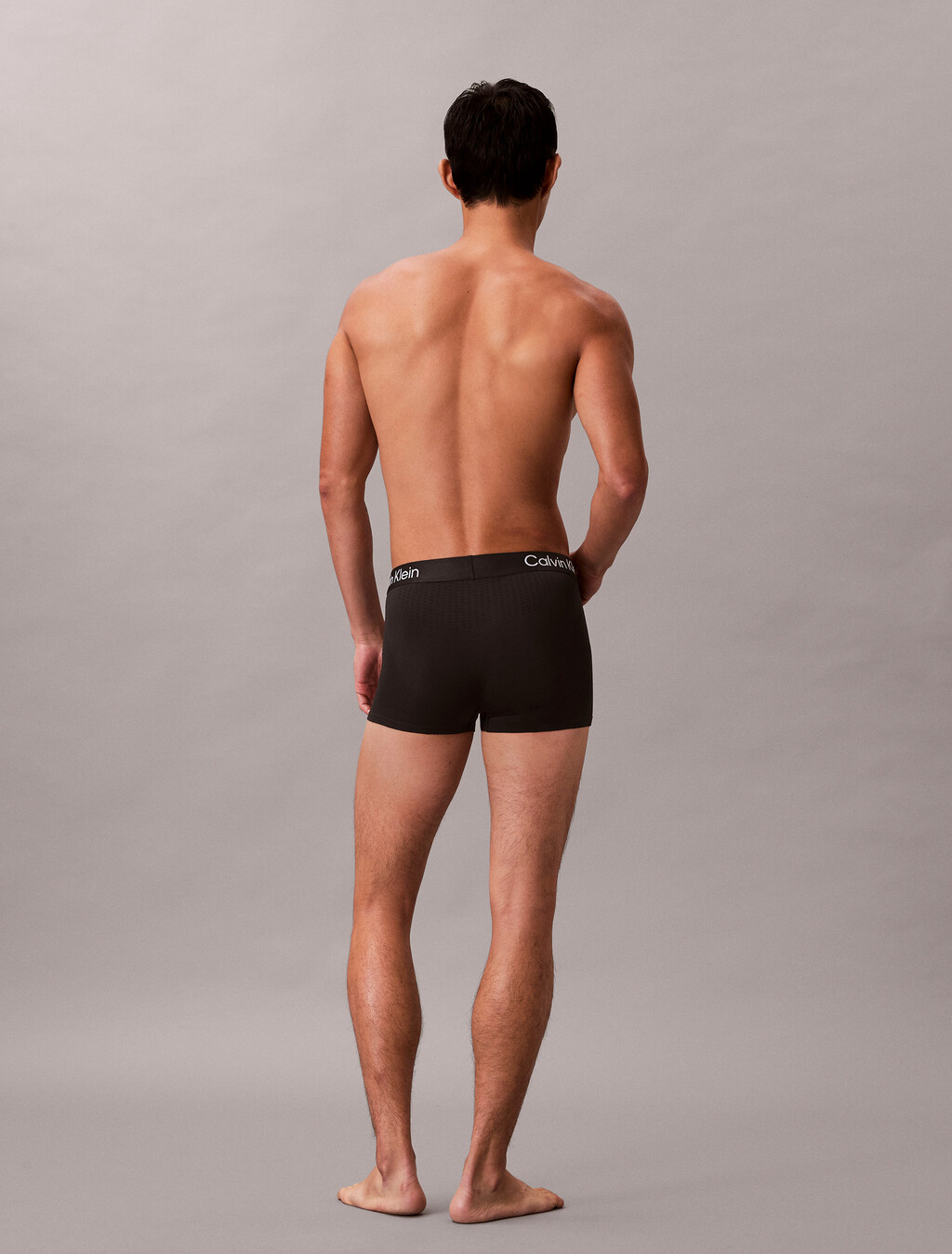 CK Pro Fit Micro Low Rise Trunks, Black w/ White Logo, hi-res