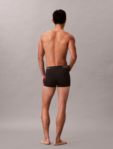 CK Pro Fit Micro Low Rise Trunks, Black w/ White Logo, hi-res