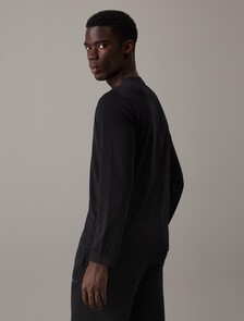 基本款長袖 T 恤, Black Beauty, hi-res