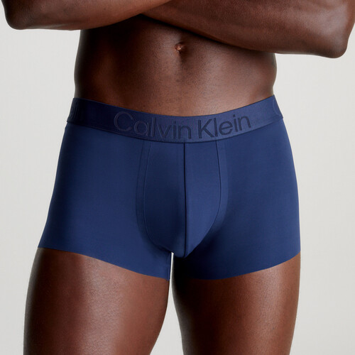 CK Black Cooling Low Rise Trunks BLUE SHADOW