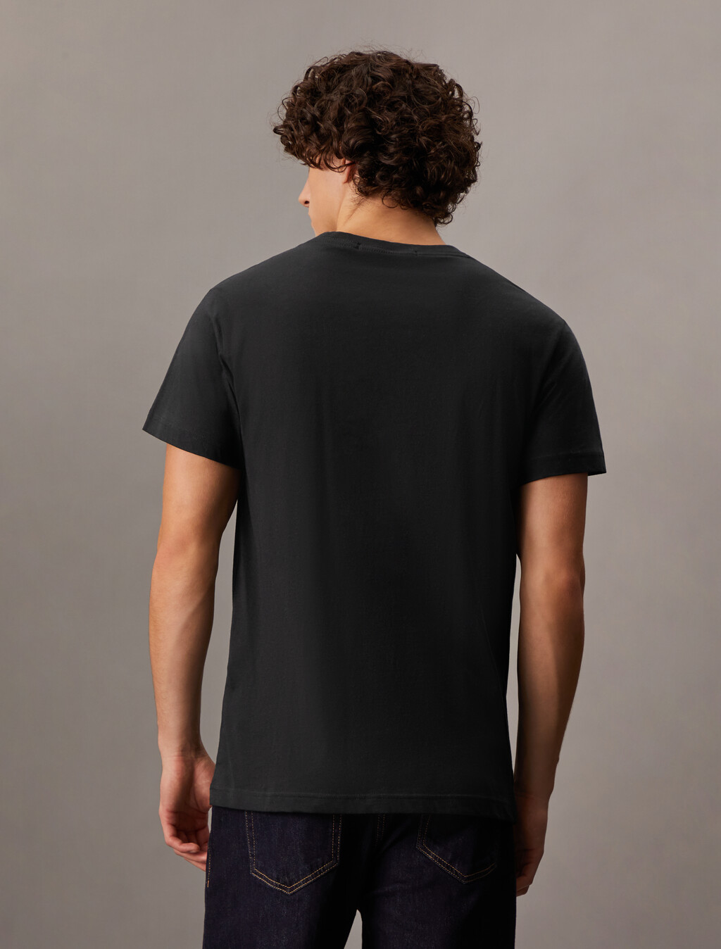 印花圖案標誌 T 裇, Ck Black, hi-res