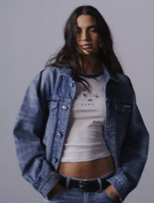 Jung Kook for Calvin Klein Icons 印花撞色滾邊短版 T 恤, Lily, hi-res