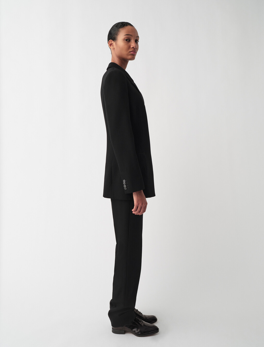 Lucia修身長褲, Black, hi-res