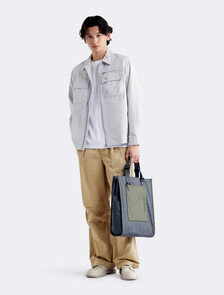 Pleated Wide Leg Chinos, TRAVERTINE, hi-res