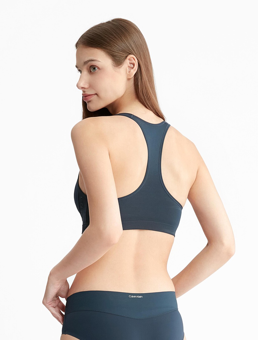 Bonded Flex Unlined Bralette, Blueberry, hi-res