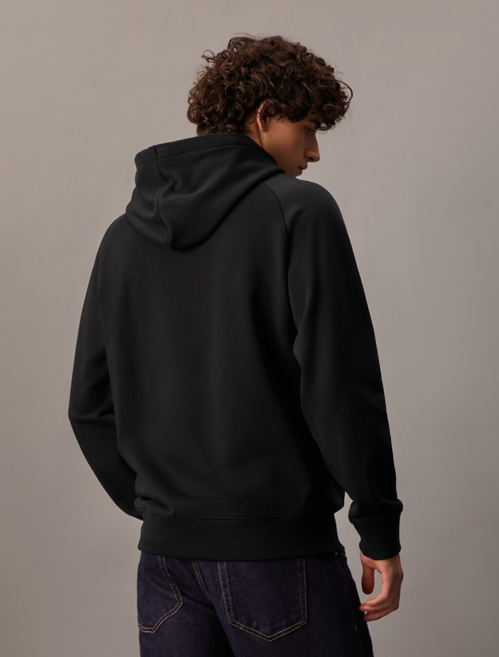 Monogram Relaxed Hoodie, Ck Black, hi-res
