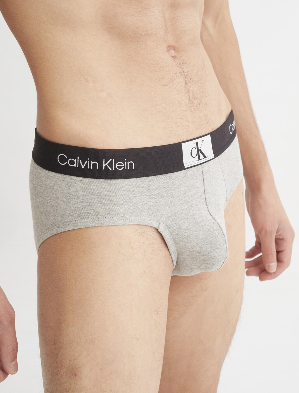Calvin Klein 1996 Cotton Hipster Brief, Grey Heather, hi-res
