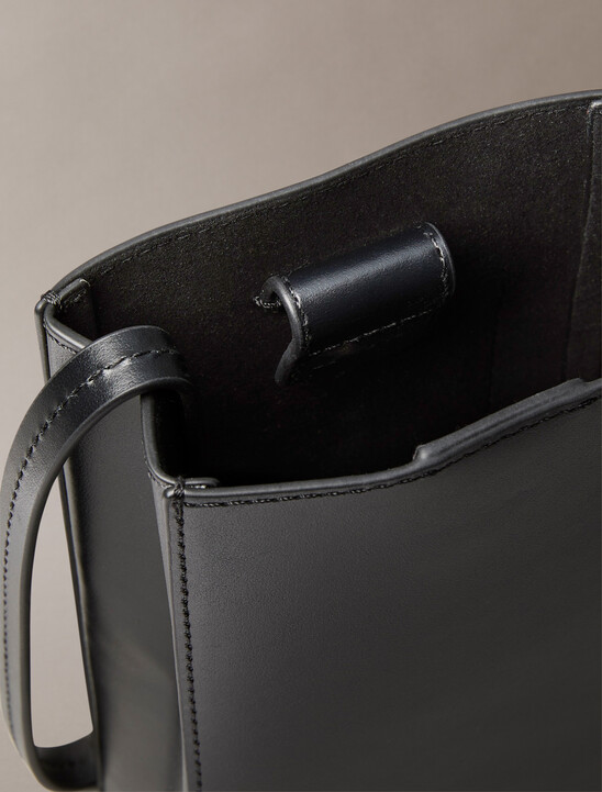 Line Mini Leather Crossbody Bag