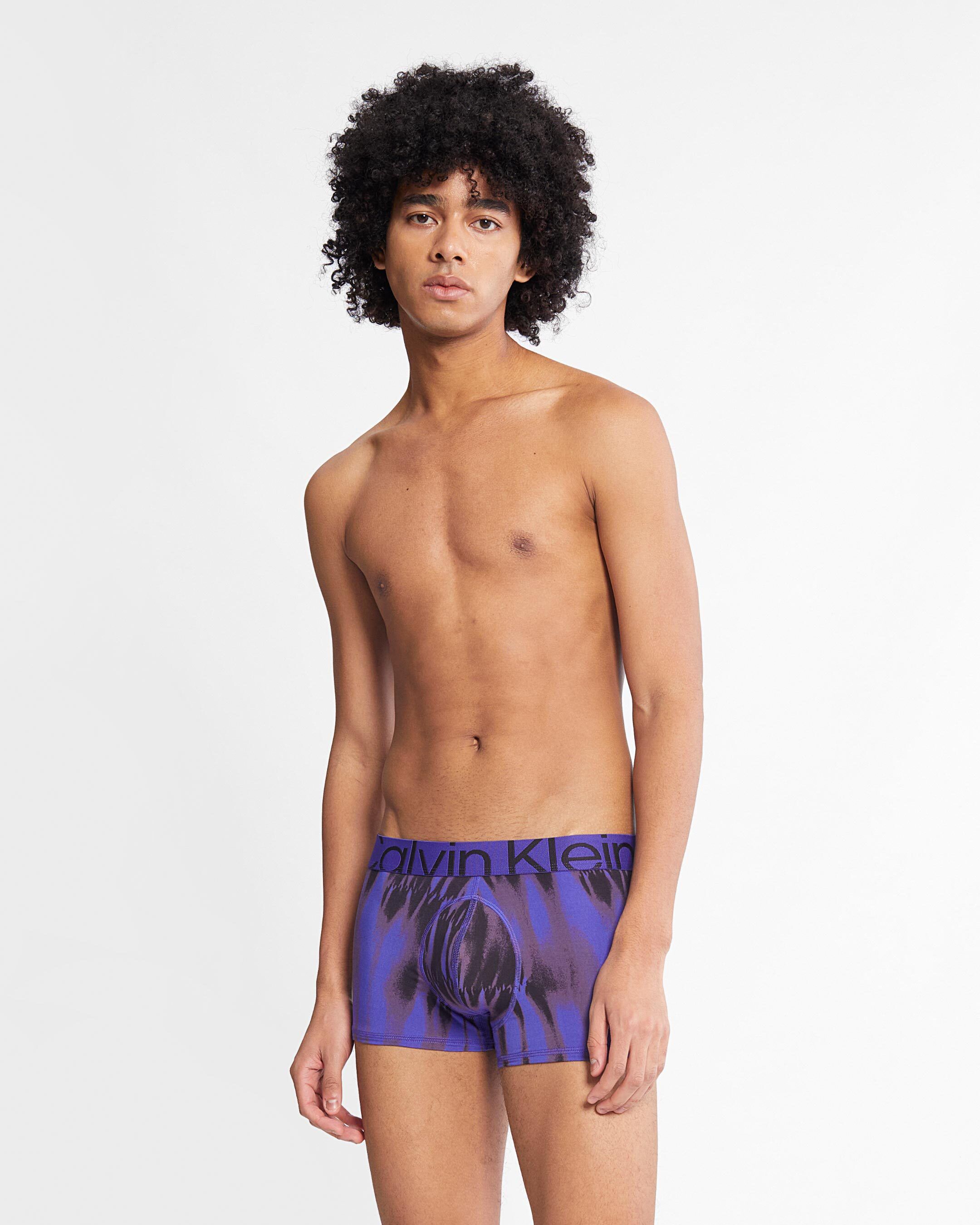 Future Shift All Over Print Low Rise Trunks | blue | Calvin Klein Taiwan