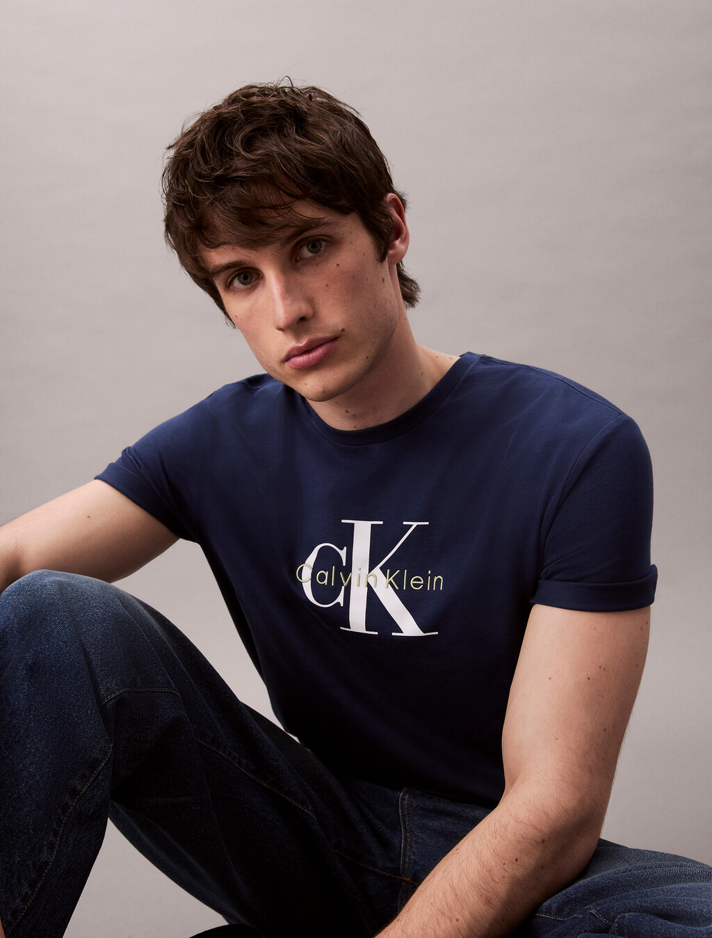 Monogram 標誌 T 恤, Blue Jean, hi-res