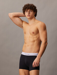 Icon Cotton Air Trunks, Black, hi-res