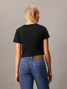 Monogram 短版 T 裇, Ck Black, hi-res