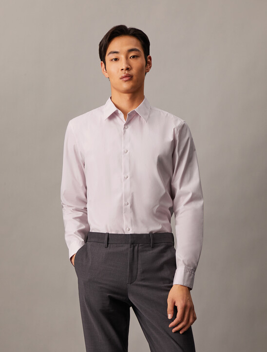 Supima Stretch Cotton Slim Button-Down Shirt