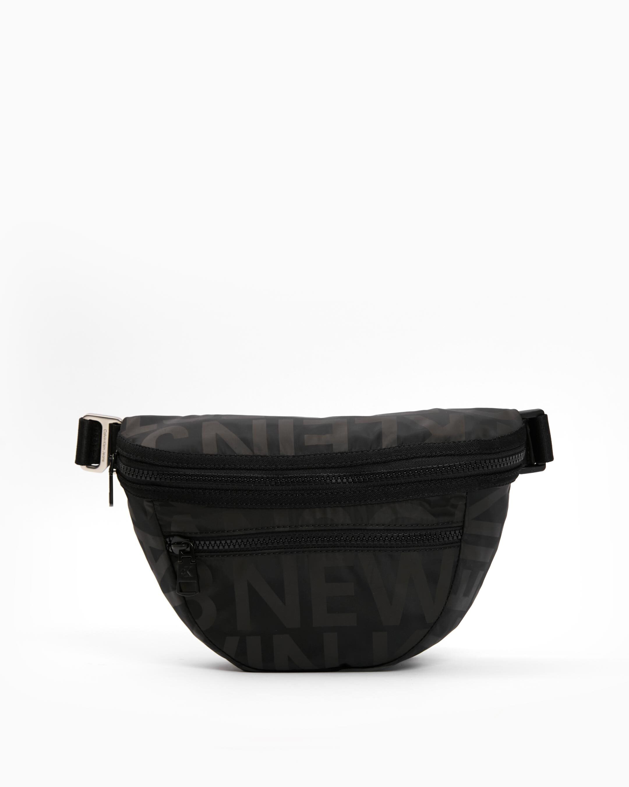 Calvin klein black cheap leather bag