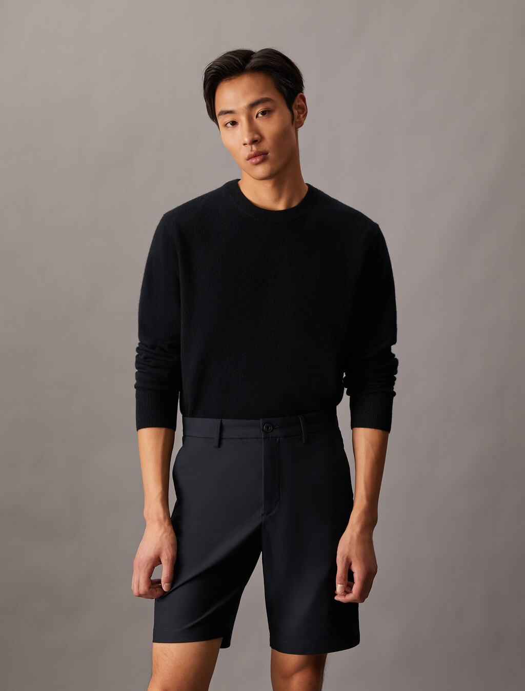 Refined Cotton Modal Blend Short, Black Beauty, hi-res