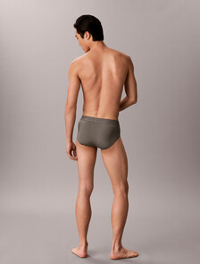 CK Black Microfiber Stretch Hip Brief, Platinum Rust, hi-res