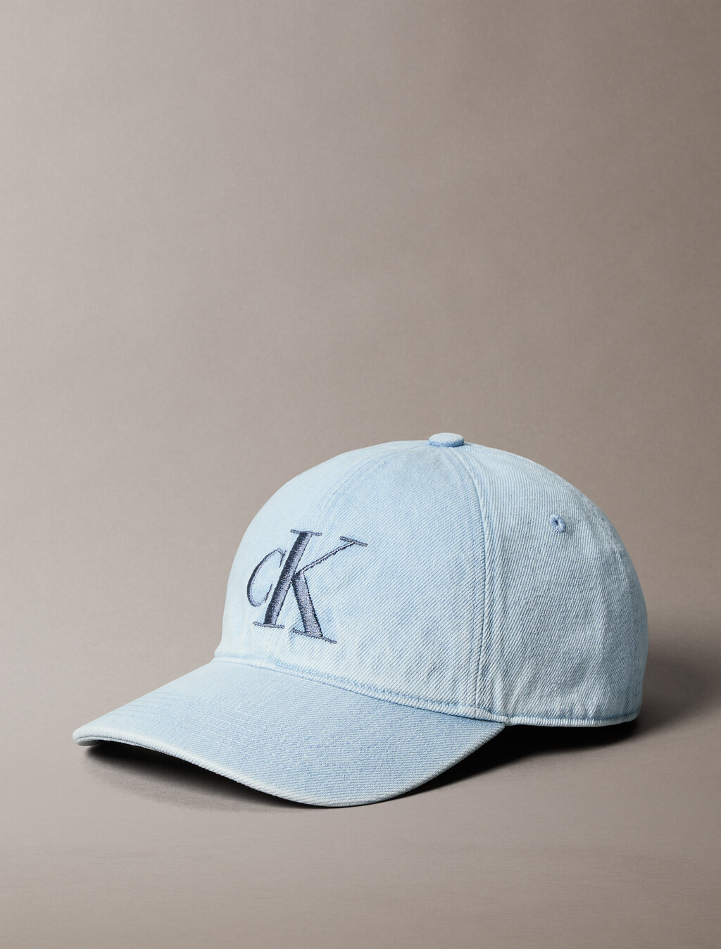 特大 Monogram 標誌牛仔棒球帽, Light Wash Denim, hi-res