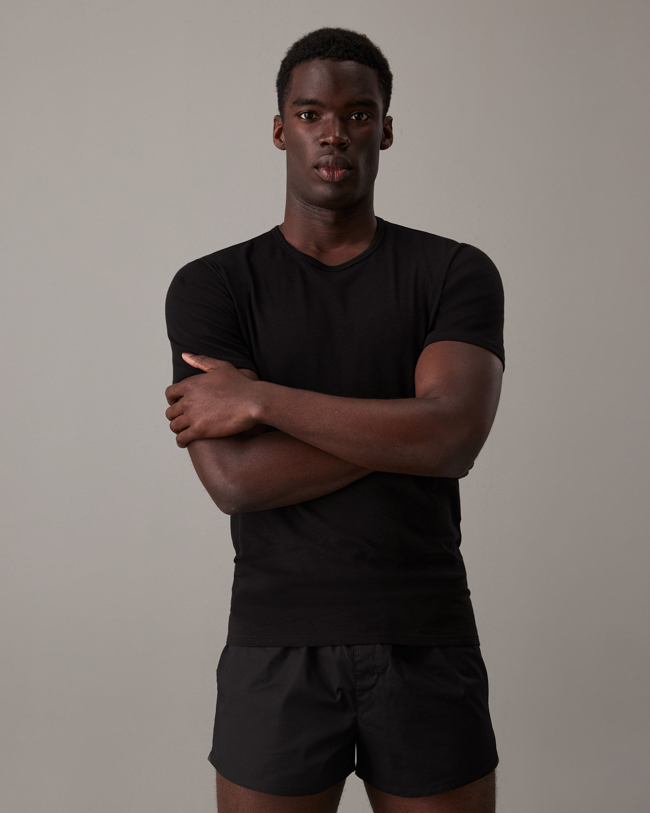 Modern Cotton Stretch Crew Neck T Shirts 2 Pack black Calvin Klein Taiwan