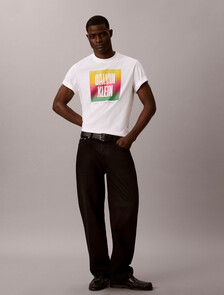 Pride 寬版標誌 T 恤, Brilliant White, hi-res