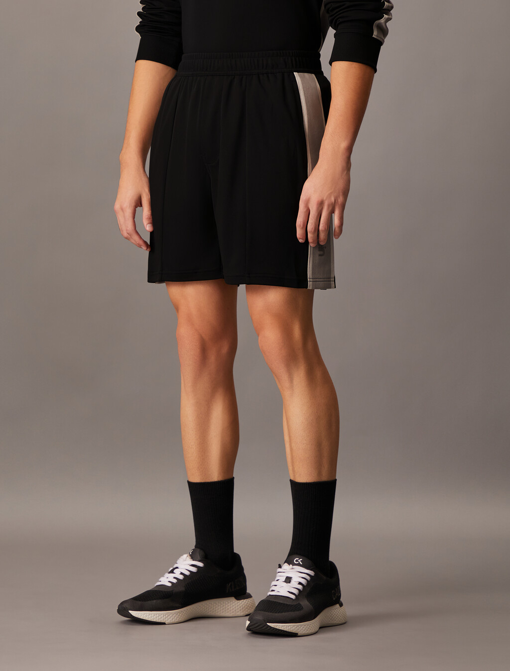 Sport Icon Knit Shorts, Black Beauty, hi-res