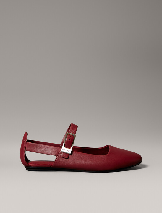 Leather Airfit® Cushioned Ballerinas