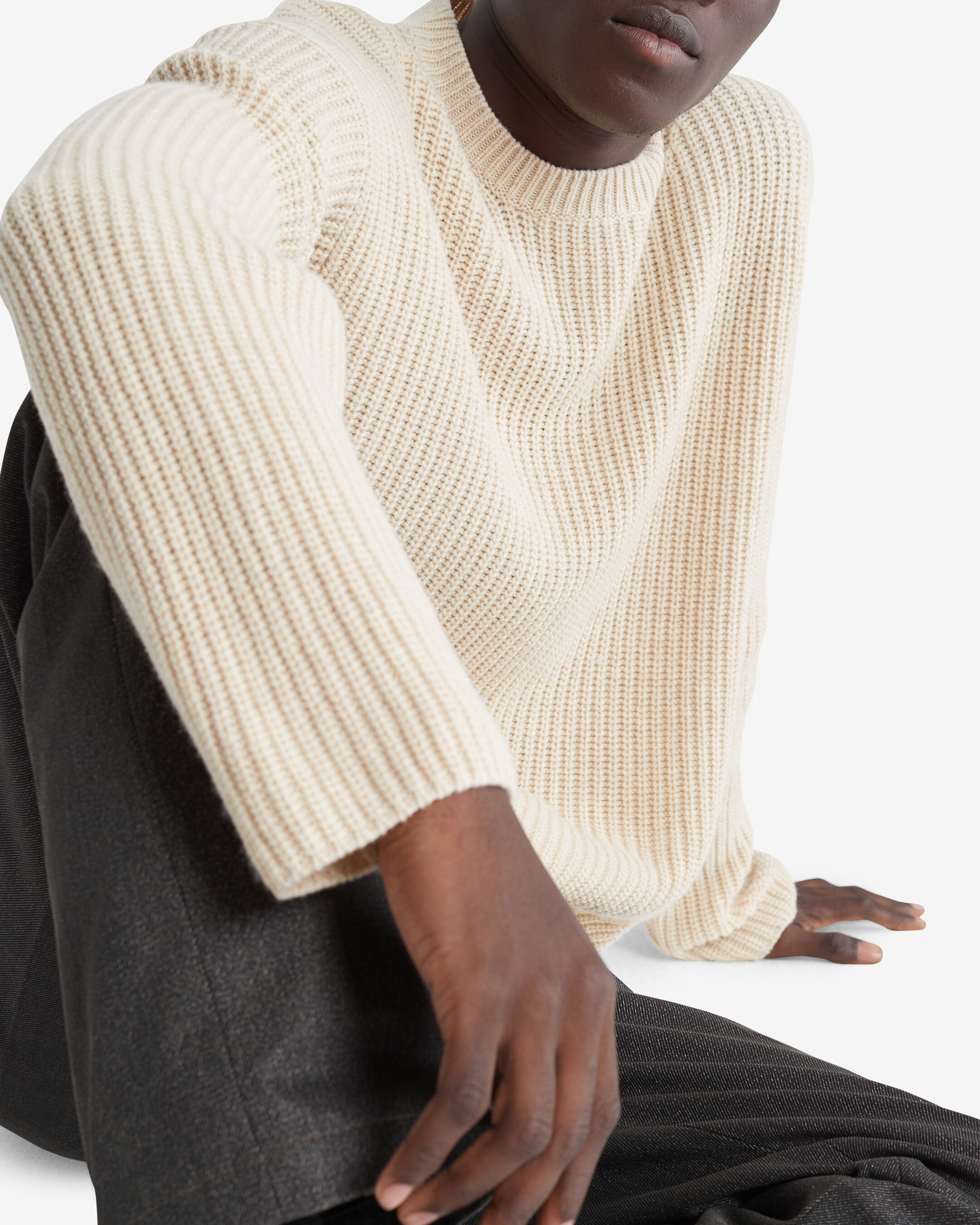 Calvin klein online ribbed sweater