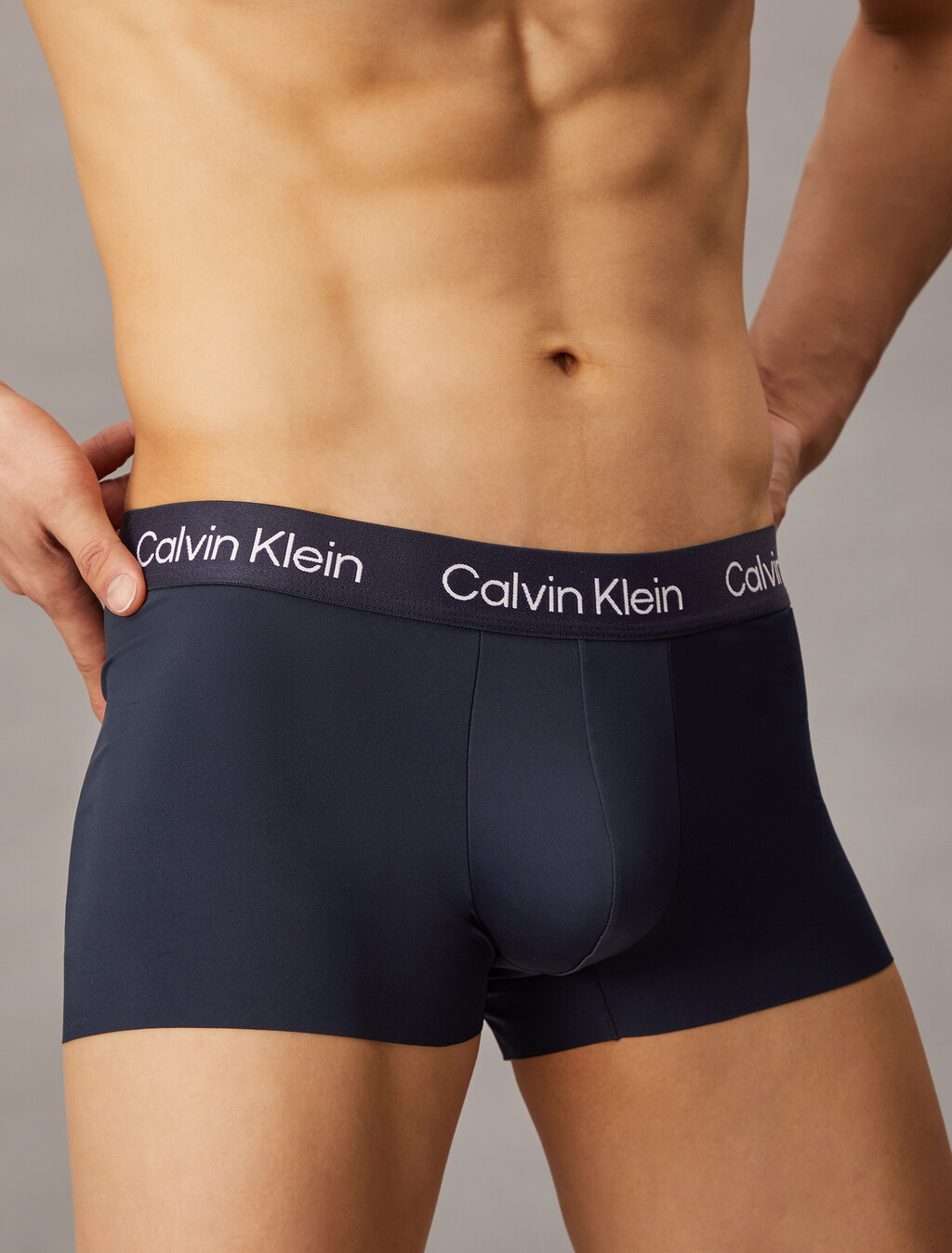 Microfiber Stretch Low Rise Trunks 3 Pack, Black/Turbulence/Shoreline, hi-res