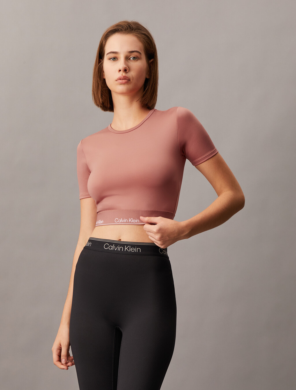 Modern Sport Short Sleeve Tee, Antique Pink, hi-res