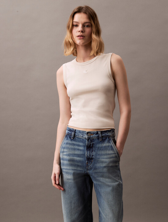 CK Applique Slim Tank Top