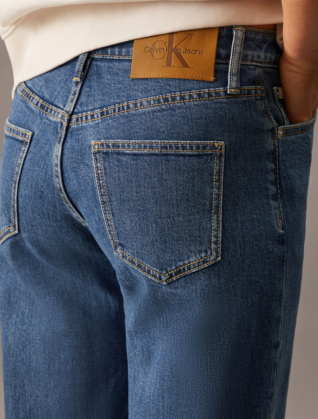 90 年代直筒再生棉牛仔褲, Denim Medium, hi-res