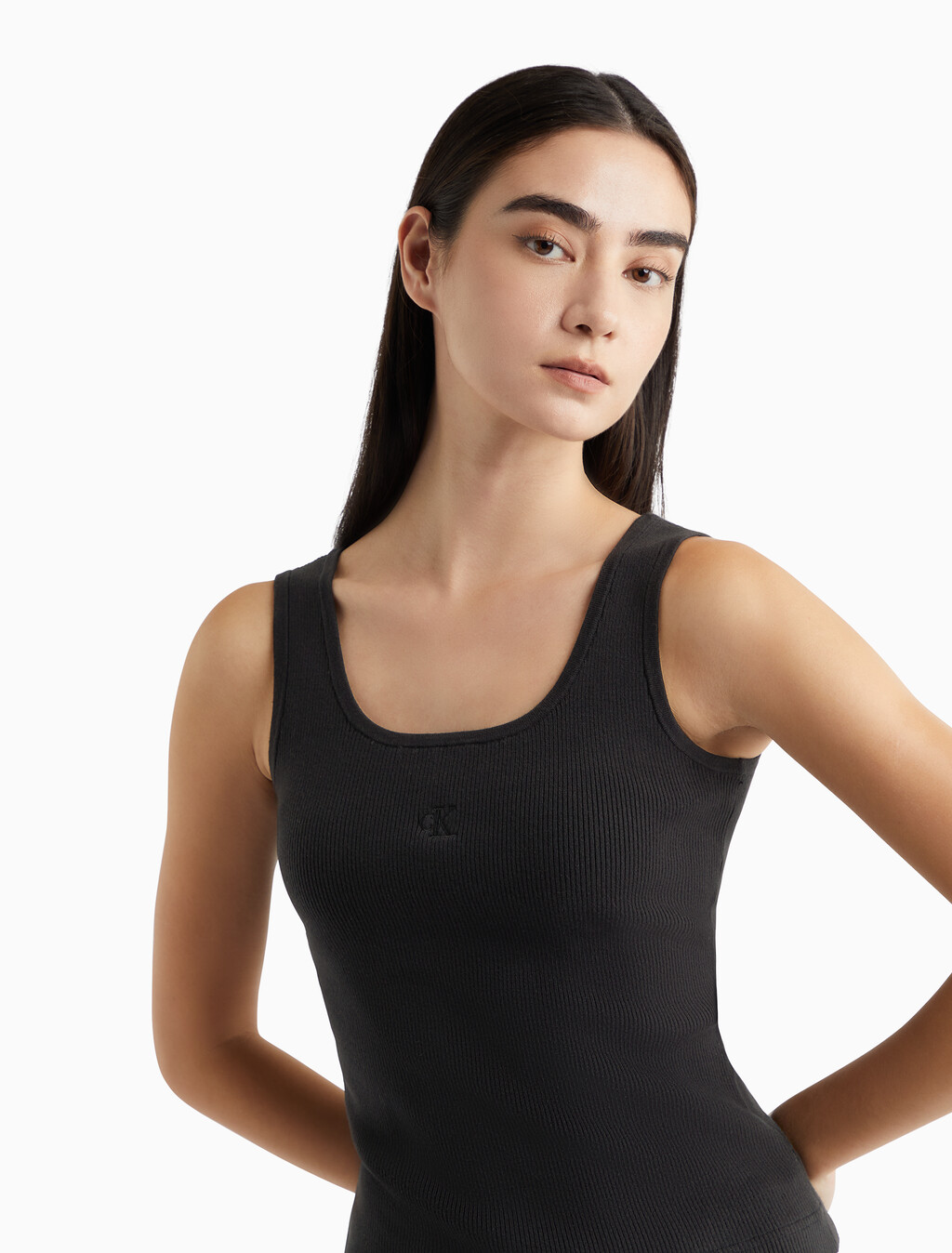 Second Skin Mesh Open Knit Cardigan, Ck Black, hi-res
